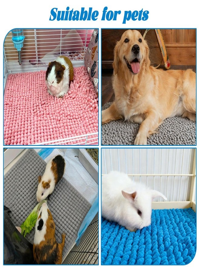 Tinsky 6 Pcs Guinea Pig Fleece Cage Liners, 16 x 24 Inch Guinea Pig Bedding Mats Reusable Guinea Pig Pee Training Pads Rabbit Mat Washable for Small Animal Sleeping - Image 4